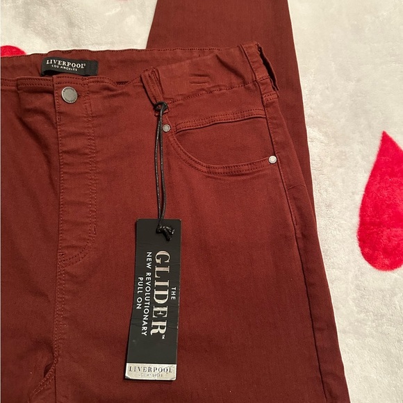 NWT Liverpool Los Angeles Gia Glider Pull-on Ankle Skinny in Brunette - Picture 16 of 16